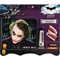 Short Wigs Rubies Joker Wig and Makeup Set White/Red