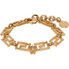 Versace Armband Versace Guld Metallarmband Med Kalvskinn - One Size