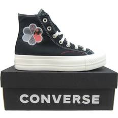 Black hi lift converse Converse Lift Hi Crafted Patchwork Trainers In Black