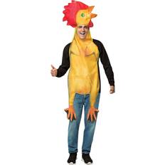 Rubber Chicken Adult Costume Red Yellow One-Size