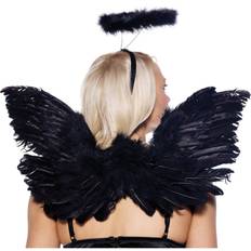 Leg Avenue adult black angel costume kit