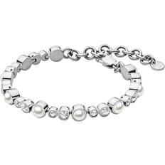 Dyrberg/Kern Armbånd Dyrberg/Kern SACHA Armband Silver/white pearl