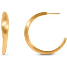 Ocean Flow XL Hoops - Gold