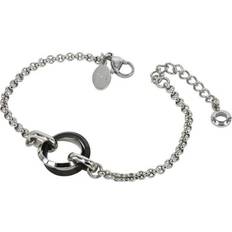 Astrid & Agnes CAROLIN armband Svart/Stål