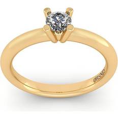 Henrik Ørsnes Design Karat Guld Ring Med Diamant 0,17 Carat W/vvs ORSN007YG-0,17