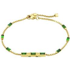 Gucci 14k Bracelets Gucci Link To Love 18ct Yellow Gold Green Tourmaline Bracelet