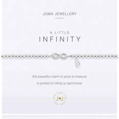 Joma Jewellery Leather Infinity Bracelet Silver