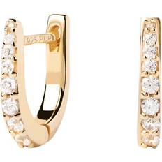 Stare Earrings - Gold/Transparent