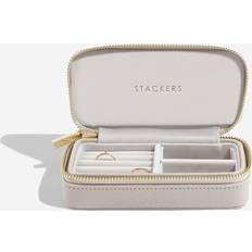 Jewellery Boxes Stackers Taupe Zipped Jewellery Box