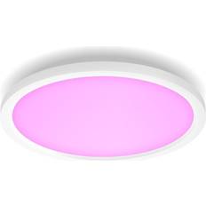 Philips Hue Surimu Round Panel White Ceiling Flush Light 39.5cm