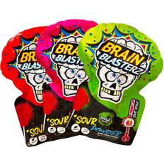 Halpa Leikkiaaseet Brain Blasterz Sour Powder and Lollipop godis 10g