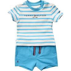 Tommy Hilfiger Jungen Sonstige Sets Tommy Hilfiger Baby Essential Striped Set Blue