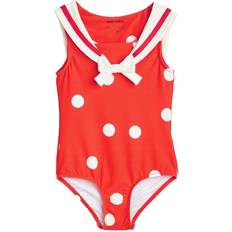 Mini Rodini Baddräkter Barnkläder Mini Rodini Baddräkt UV50 Sailor Polka Dot Röd 116/122 Badkläder