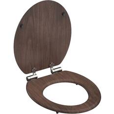 Braun Toilettenzubehör SCHÜTTE MDF WC-Sitz DARK