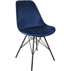 AC Design Furniture Emanuel Navy/Black Esszimmerstuhl 85.5cm