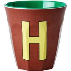 Machine Washable Cups Rice Bluish Colors Melamin Alphabet Cup H melamin H