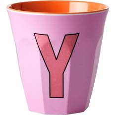 Pinkish Colors Melamine Alphabet Cup Y Y