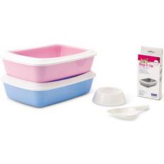 Savic iriz Savic Iriz Starter Kit Litter Tray 42x31x12.5cm Pink/White