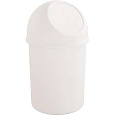 Cleaning Equipment & Cleaning Agents Helit Push top waste bin made of plastic, capacity 6 375