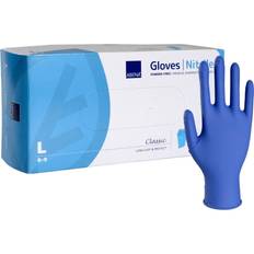 Abena Lange nitrilhandsker Classic Protect blå pudderfri 1500 stk