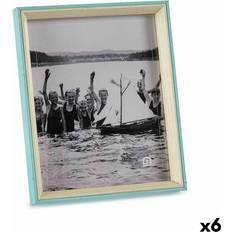 Photo Frames Gift Decor Crystal Blue White Set of 6 3 x 27 x 22 cm Photo Frame