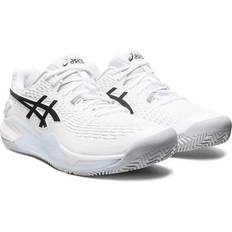 Asics Homme Chaussures de sport pour raquette Asics Gel-Resolution 9 Clay Terre Battue Hommes - Blanc