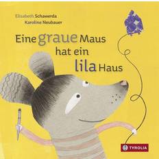 Günstig Hüte Tyrolia Eine graue Maus hat ein lila Haus