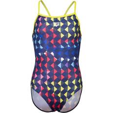 Multifärgade Baddräkter Barnkläder Arena girls carnival lightdrop back swimsuit soft green/multi