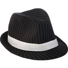 Headgear Adult pin striped gangster hat