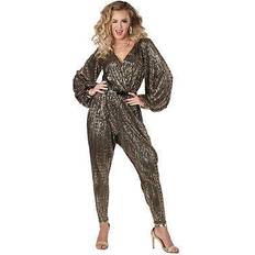 Dance & Disco Fancy Dresses California Costumes Gold Disco Queen Adult Womens Costume