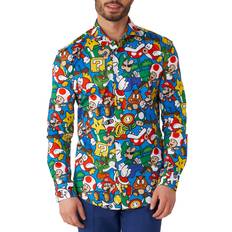 Overhemden Feestjurken OppoSuits Super Mario Overhemd Volwassenen Maat