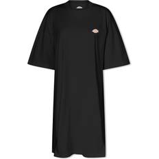 Dickies sort t shirt Dickies Mapleton Sort t-shirt-kjole med lille logo-Black SORT