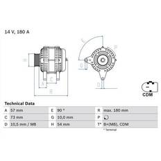 Bosch Alternator 8220 14 V