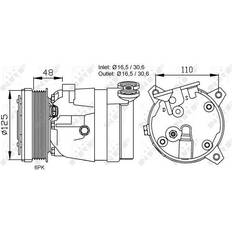 NRF Kompressor V5 12 PAG 100