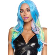 Blue Long Wigs Leg Avenue Mystic Hue Perücke