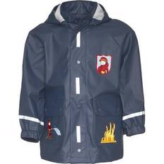 Niño Monos de Lluvia Playshoes Chaqueta Funcional 'Feuerwehr' - Azul Oscuro