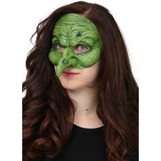 Grønne Heldækkende masker Kostumer Ghoulish Productions Grøn Heks Maske