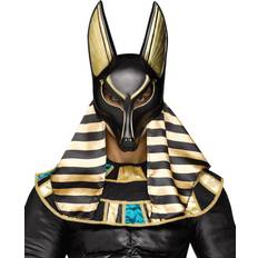 Orange Masker Fun World God Anubis Mask Black/Orange