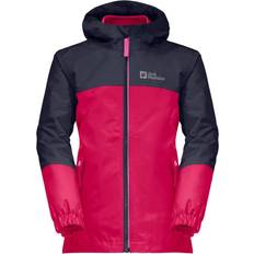 Jack wolfskin 3 in 1 jacket Jack Wolfskin GIrl's Iceland 3 in 1 Jacket - Pink Dahlia (1605265-2515)