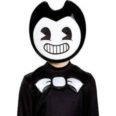 Svart Ansiktsmasker Disguise Bendy and the ink machine video game child boys costume accessory half mask