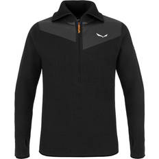 Overhemdkraag Truien Salewa Sella Alpine Merino Pullover Men - Black