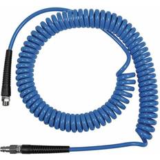 Blau Schlauchanschlüsse Spiralschlauch PU blau, Verschraubung+KnickschutzAG G1/4", 12x8m