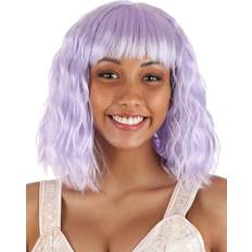 Cheap Perruques Longues FUN.COM Light Purple Women's Wavy Wig Purple