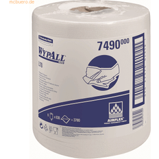 Papierhandtücher WypAll Wischtücher L10 Extra 1-lagig 38x18,5cm Zentralentnahme