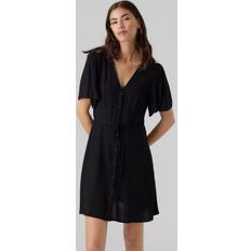 Vero Moda Clothing Vero Moda Vmalba SS Short Dress - Black