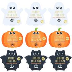 Halloween Masks SpaLife Animated Halloween Sheet Mask Pumpkin, Ghost, Bat Bundle