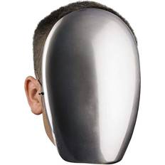 Cheap Facemasks Disguise Costumes No Face Chrome Mask, Adult