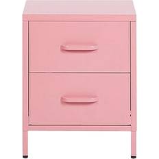 Rosa Sängbord Beliani Malavin Sängbord