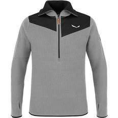 Men - Shirt Collar Jumpers Salewa Sella Alpine Merino Pullover Men - Grey Heather