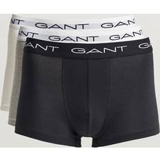 Gant kalsonger svarta 3 pack Gant 3-Pack Trunk Boxer White/Black/Grey